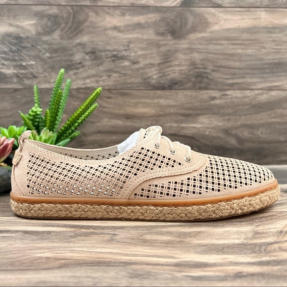 NIB Cole Haan Cloud 3Eye Espadrille Loafer Oxford Boat Shoes Perforated 8B - Picture 6 of 11